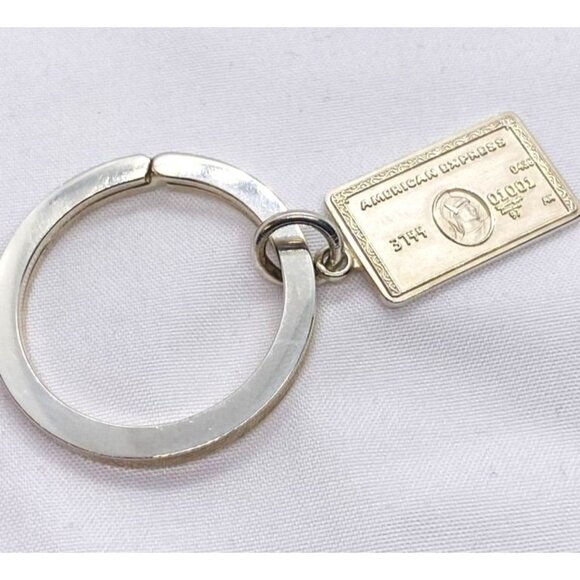 Tiffany & Co American Express Sterling Silver 925 Key Ring Rare!